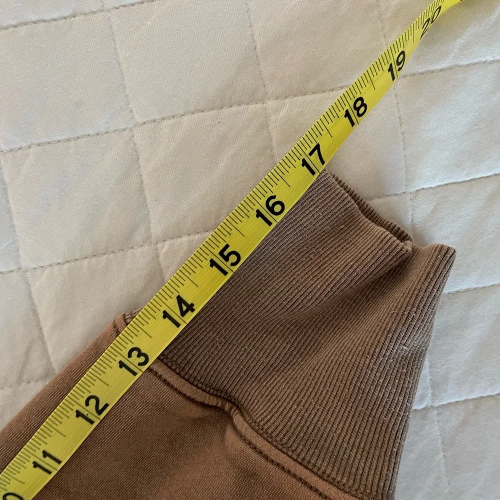 Free People FP Movement Sprint to the Finish Hoodie Taupe Sz L - Picture 7 of 9